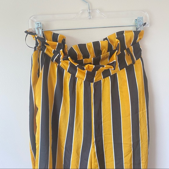 NWT Black and Yellow Stripped Pants - Picture 7 of 11